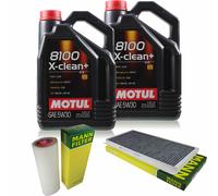Mann-Filter Inspection Set 10L Motul 8100 X-Clean + 5W-30 pour BMW X5 3.0d