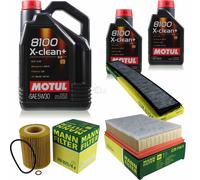 MANN-FILTER Inspection Set 7L Motul 5W-30 Pour BMW 3er Cabriolet 320 Ci 330