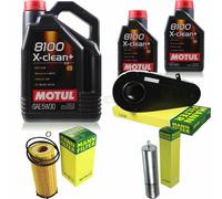 MANN-FILTER Inspection Set 7L Motul 5W-30 Pour BMW 5 Série 525D 535D 530D