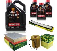 MANN-FILTER Inspection Set 8L Motul 5W-30 Pour BMW 3er Cabriolet 320 Ci 330