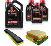 MANN-FILTER Inspection Set 8L Motul 5W-30 Pour BMW X3 2.5 Si xDrive25i 3.0