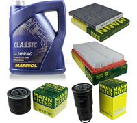 MANN-FILTER Inspection Set MANNOL 5L Classic 10W-40 Pour Mazda 6 Station Wagon