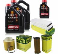 MANN-FILTER Inspection Set Motul 10L 5W-30 Pour Audi A6 Allroad 3.0 TDI