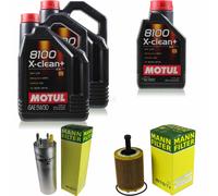 MANN-FILTER Inspection Set Motul 10L 5W-30 Pour VW Multivan V 2.5 TDI 1.9