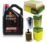 Mann-Filter Inspection Set Motul 5L 5W-30 pour Audi A4 Avant 2.0 Tdi 16V