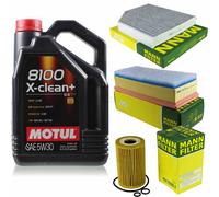 Mann-Filter Inspection Set Motul 5L 5W-30 pour Audi A4 Avant 2.0 Tdi Q5