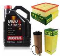 MANN-FILTER Inspection Set Motul 5L 5W-30 Pour Audi A6 Avant 2.5 TDI Quattro