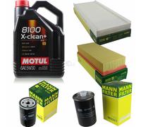MANN-FILTER Inspection Set Motul 5L 5W-30 Pour Audi Cabriolet 2.3 E Coupe 2.0