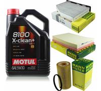 Mann-Filter Inspection Set Motul 5L 5W-30 pour Audi Tt 2.0 TTS Quattro 2.5 Rs