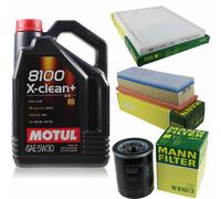 MANN-FILTER Inspection Set Motul 5L 5W-30 Pour Fiat Punto Evo 1.2 1.4 Natural