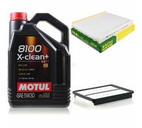 MANN-FILTER Inspection Set Motul 5L 5W-30 Pour Hyundai Santa Fé II 2.4 4x4