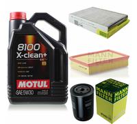 Mann-Filter Inspection Set Motul 5L 5W-30 pour VW Caddy II Boîte 1.9 Sdi