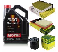 Mann-Filter Inspection Set Motul 5L 5W-30 pour VW Golf V 1.4 16V Seat