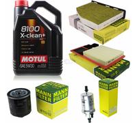 MANN-FILTER Inspection Set Motul 5L 5W-30 Pour VW Golf V 1.4 16V Seat Leon