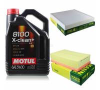 Mann-Filter Inspection Set Motul 5L 5W-30 pour VW Passat Variant 2.0 Tdi 1.6