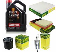 MANN-FILTER Inspection Set Motul 5L 5W-30 Pour VW Polo 1.4 16V Ibiza III