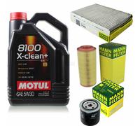 MANN-FILTER Inspection Set Motul 5L 5W-30 Pour VW Polo 1.9 D