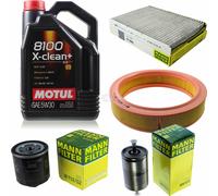 Mann-Filter Inspection Set Motul 5L 5W-30 pour VW Polo 60 1.4 50 1.0 75 1.6