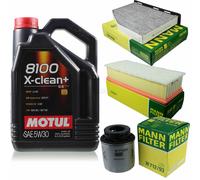 Mann-Filter Inspection Set Motul 5L 5W-30 pour VW Touran 1.4 TSI Tiguan