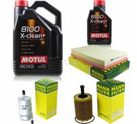 MANN-FILTER Inspection Set Motul 6L 5W-30 Pour Audi A3 3.2 V6 Quattro