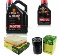 Mann-Filter Inspection Set Motul 6L 5W-30 pour Audi A4 1.6 1.8 VW Passat