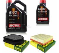 MANN-FILTER Inspection Set Motul 6L 5W-30 Pour Audi A8 4.2 Quattro 2.8 3.7