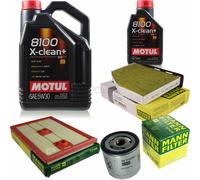 MANN-FILTER Inspection Set Motul 6L 5W-30 Pour Audi Q3 1.4 TSI Caddy IV Kombi