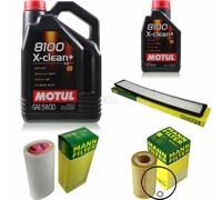 MANN-FILTER Inspection Set Motul 6L 5W-30 Pour BMW 3er 320d 318d