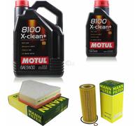 MANN-FILTER Inspection Set Motul 6L 5W-30 Pour BMW 3er Touring 320d