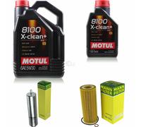 MANN-FILTER Inspection Set Motul 6L 5W-30 Pour BMW X3 2.0D 1ER 120D 118D