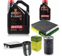 MANN-FILTER Inspection Set Motul 6L 5W-30 Pour Hyundai Sonata V 2.0 CRDi