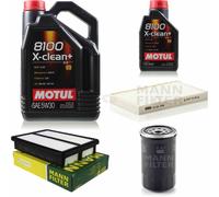 Mann-Filter Inspection Set Motul 6L 5W-30 pour Hyundai Tucson 2.0