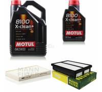 Mann-Filter Inspection Set Motul 6L 5W-30 pour Hyundai Tucson 2.0 Crdi