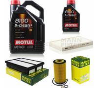 MANN-FILTER Inspection set Motul 6L 5W-30 pour Hyundai Tucson 2.0 CRDi AWD