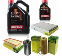 MANN-FILTER Inspection Set Motul 6L 5W-30 Pour Seat Toledo II 1.9 TDi Leon