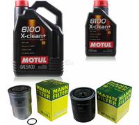 MANN-FILTER Inspection Set Motul 6L 5W-30 Pour Toyota Land Cruiser Prado 3.0
