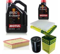 MANN-FILTER Inspection Set Motul 6L 5W-30 Pour VW Caddy II Kasten 1.9 SDI