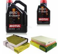 MANN-FILTER Inspection Set Motul 6L 5W-30 Pour VW Golf V 3.2 R32 4motion