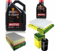 MANN-FILTER Inspection Set Motul 6L 5W-30 Pour VW Transporter V Kasten 2.0 TSI