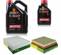 MANN-FILTER Inspection set Motul 6L 8100 X-clean+ 5W-30 pour VW Polo 1.6