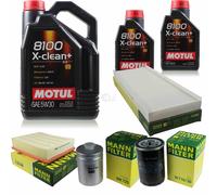 MANN-FILTER Inspection Set Motul 7L 5W-30 Pour Audi A4 1.8 VW Passat Variant