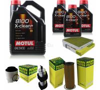 MANN-FILTER Inspection Set Motul 8L 5W-30 Pour Audi A4 Allroad 3.0 TDI Quattro