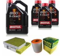 Mann-Filter Inspection Set Motul 8L 5W-30 pour Audi A6 Avant 3.0 Tdi