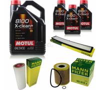 MANN-FILTER Inspection Set Motul 8L 5W-30 Pour BMW 3er Touring 330D 330XD