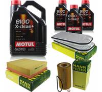 MANN-FILTER Inspection Set Motul 8L 5W-30 Pour BMW 7 Série 740i iL 735i 730i