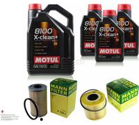 MANN-FILTER Inspection Set Motul 8L Pour Nissan Interstar Bus DCI 90
