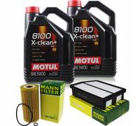 MANN-FILTER Inspection Set Motul 9L 5W-30 Pour Hyundai IX35 2.0 CRDi 4WD