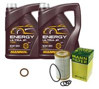 Mann-Filter Inspektionspakete mannol 10 L'Énergie 5W-20 pour Chrysler