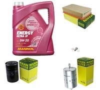Mann-Filter Inspektionspakete mannol 5L Énergie 5W-20 pour BMW 3er Cabriolet