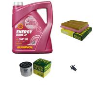 Mann-Filter Inspektionspakete mannol 5L Énergie 5W-20 pour Ford Fusion 1.4